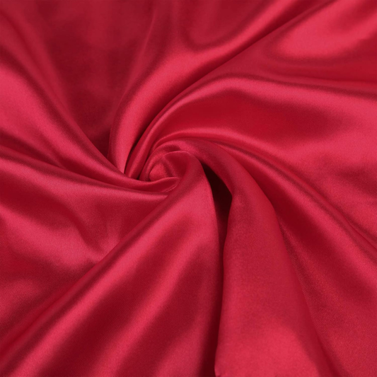 Red Ultra Soft Minky Dot Baby Blanket with Silky Satin Trim